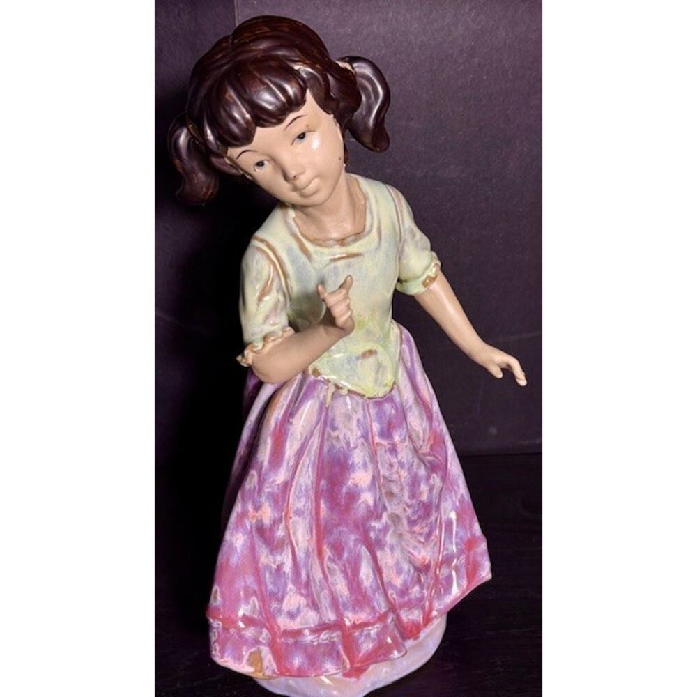 Girl Dancing In Dress Porcelain Figurine 13.5 inch Tall - Nao by Lladro? Vintage